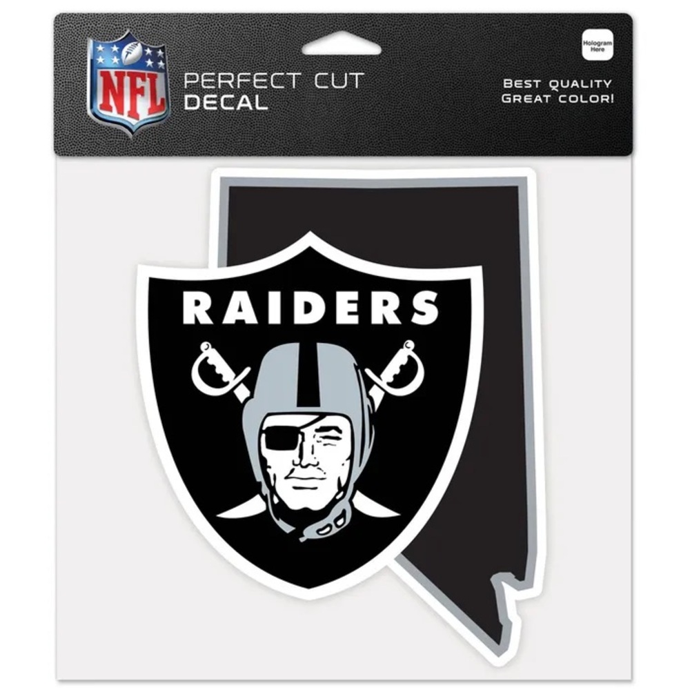 Las Vegas Raiders State Perfect Cut Decal 8 x 8